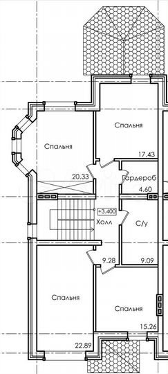 Таунхаус 220 м² на участке 4 сот.