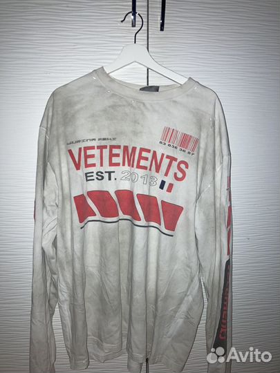 Лонгслив vetements