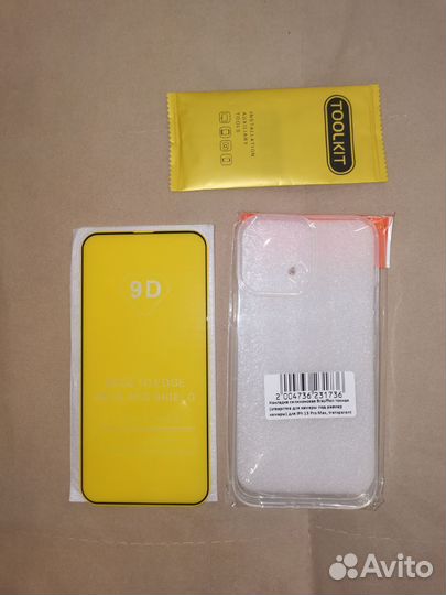 Защитное стекло и чехол iPhone 13 pro Max
