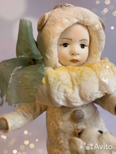 Ватные елочные игрушки