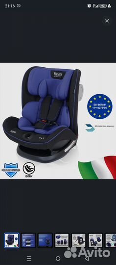 Детское автокресло 9 до 36 кг isofix