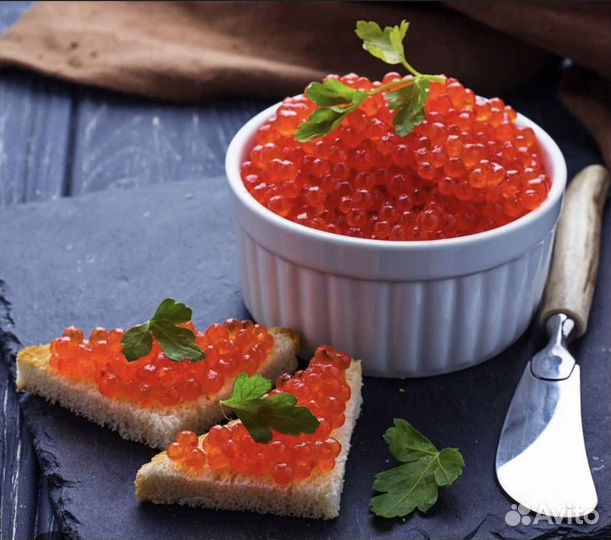 Красная икра кеты