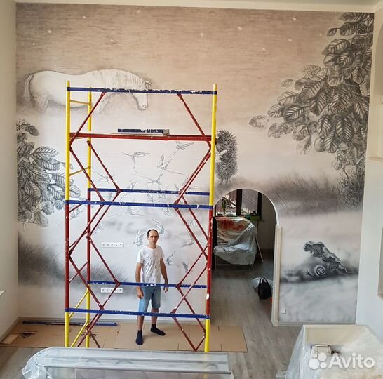 Художественная роспись стен любой сложности