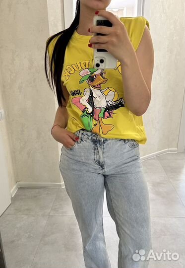 Майка футболка женская оверсайз