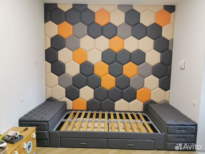 Мягкие стеновые панели в детской