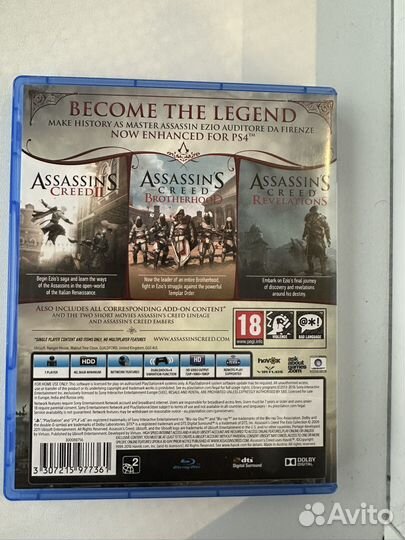 Игра ps4/5 Assassins Creed трилогия Аудиторе