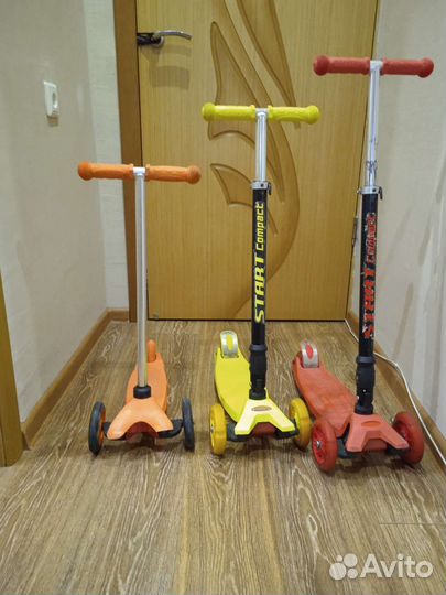 Самокат детский трехколесный бу