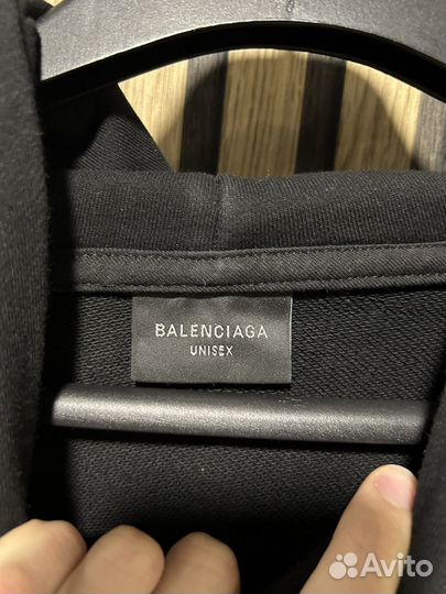 Худи Balenciaga 3b logo hoodie