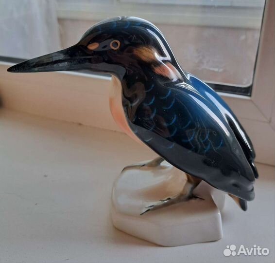 Фарфоровая статуэтка Зимородок Германия