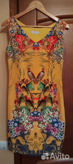 Платье летнее льняное 44