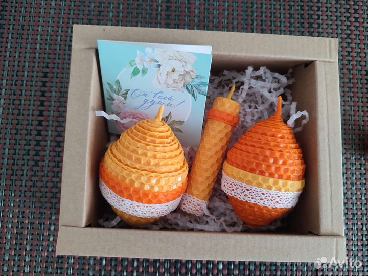 Свечи к Пасхе из вощины