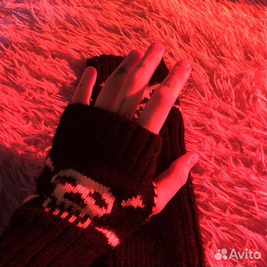 Митенки вязаные