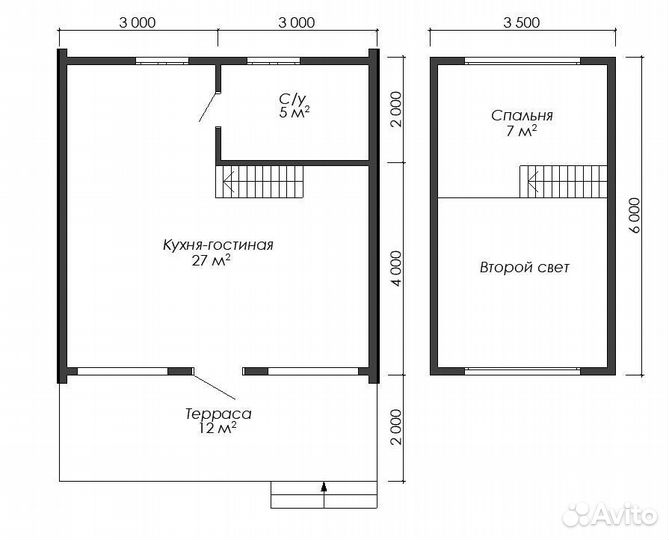 А Фрейм 6х6 под ключ
