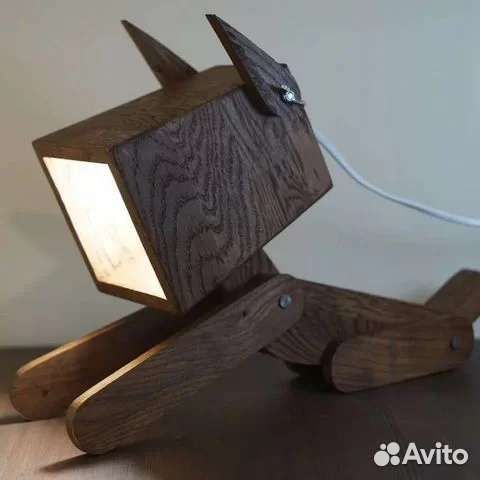 Светильник, настольная лампа: щенок/собака