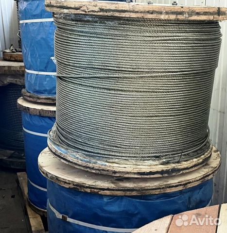 Трос канат стальной 8мм стальной сердечник для кму