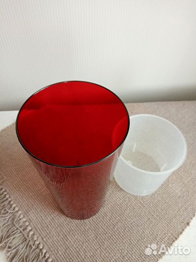 Кашпо высокое двойное для орхидеи Н 26 см