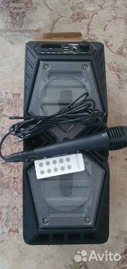 Блютуз колонка большая караоке пульт ду