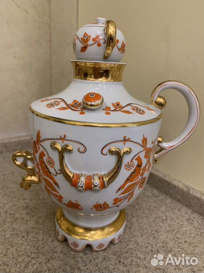 Самовар фарфор лфз СССР