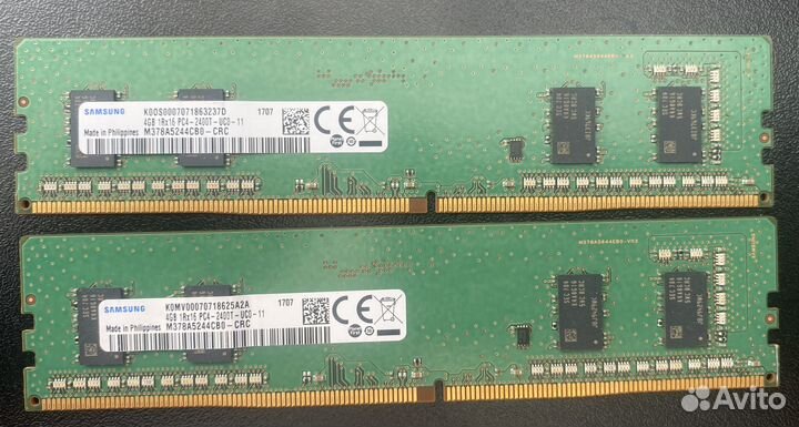 Оперативная память 4гб DDR4 samsung M378A5244CB0