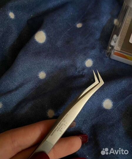 Пинцет для наращивания ресниц