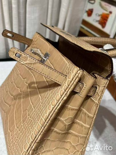 Сумка Hermes Kelly 25см, крокодил