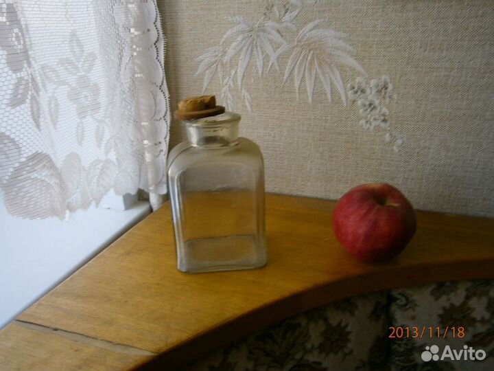 Штоф мерный 1 л, с пробковой пробкой