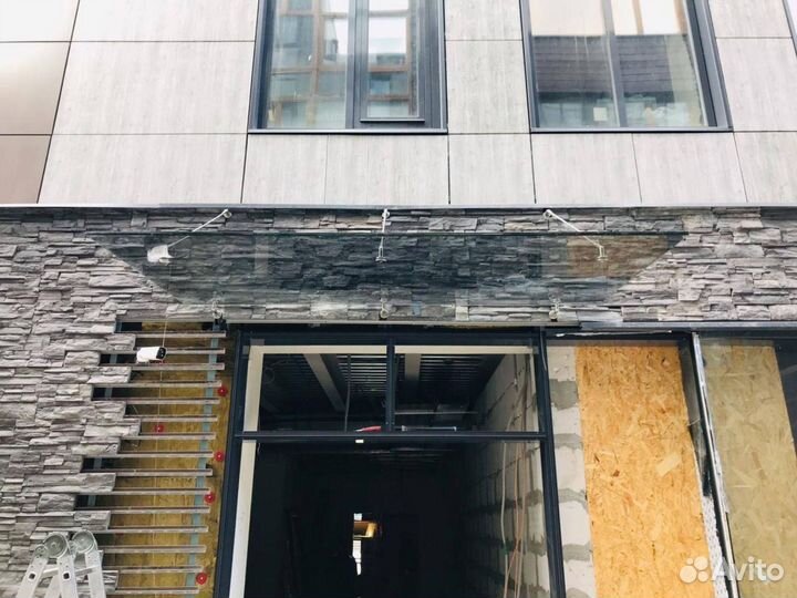 Стеклянный козырек купить