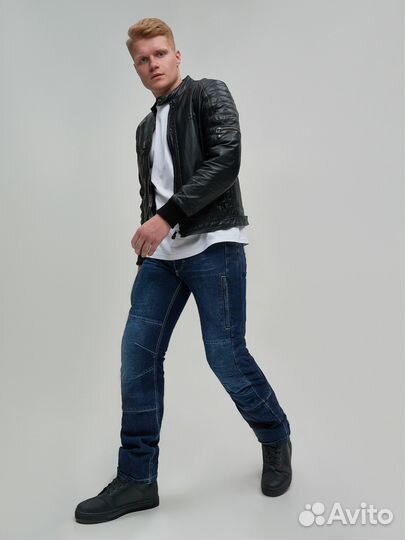 Мотоджинсы inflame rage с защитой Мотоштаны синие