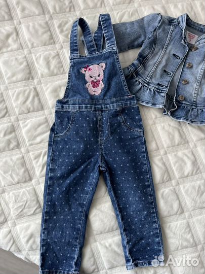 Джинсовый комбинезон
