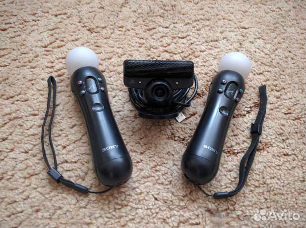 Полный набор PS Move для Sony PS3/PS4 с играми