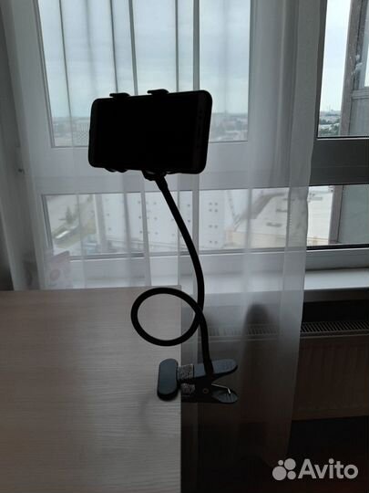 Гибкий держатель прищепка для телефона усиленный