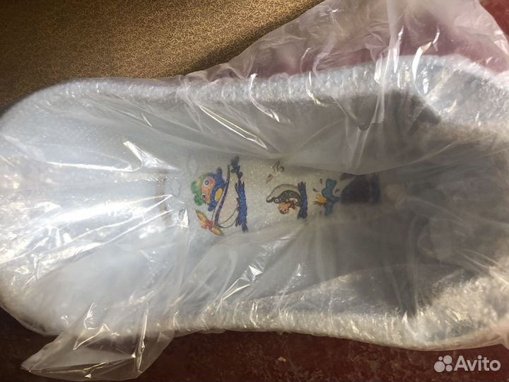 Ванна детская с клапаном для слива и аппликацией