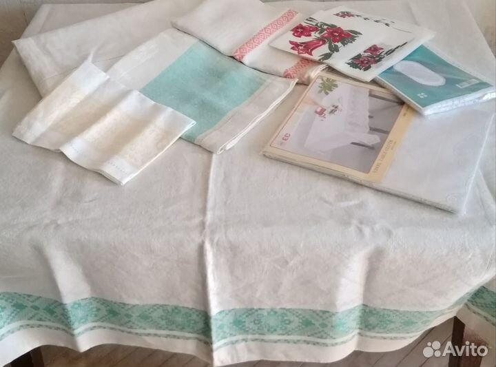 Скатерть, салфетки, полотенце времён СССР