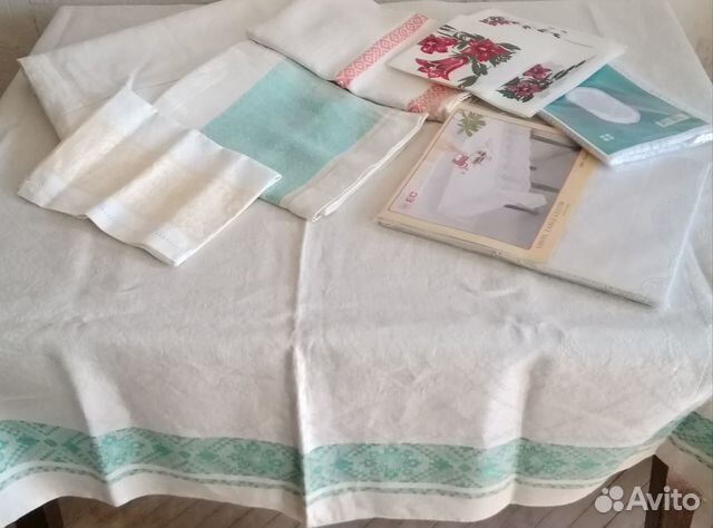 Скатерть, салфетки, полотенце времён СССР