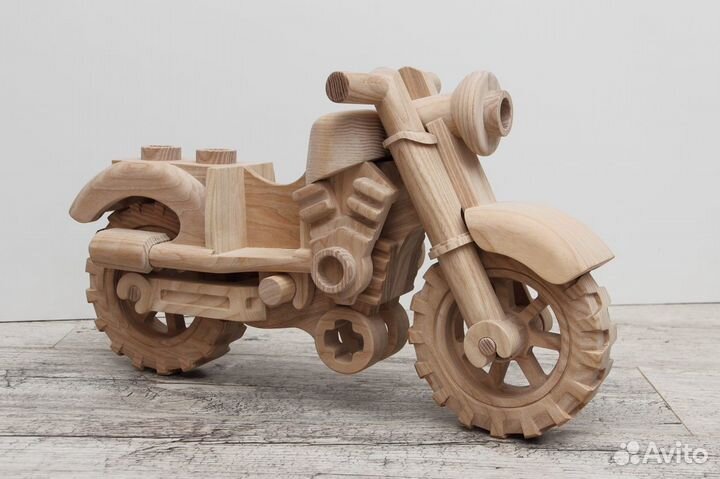 Lego-мотоцикл классический из ясеня