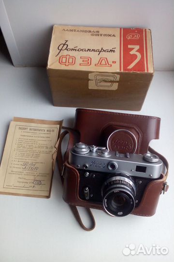 Плёночный фотоаппарат фэд 3, производство СССР