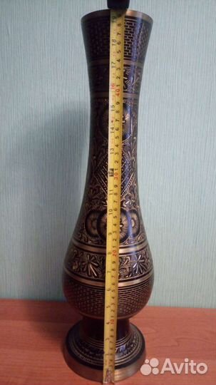 Ваза высокая 49.5 см индия времён СССР