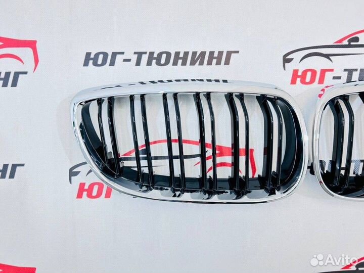 Решетка на BMW 3 E92 в стиле M с хром ободом