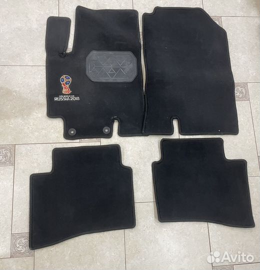 Автомобильные коврики резиновые solaris 2