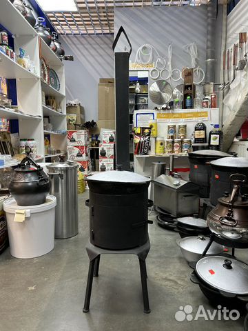 Печь с казаном