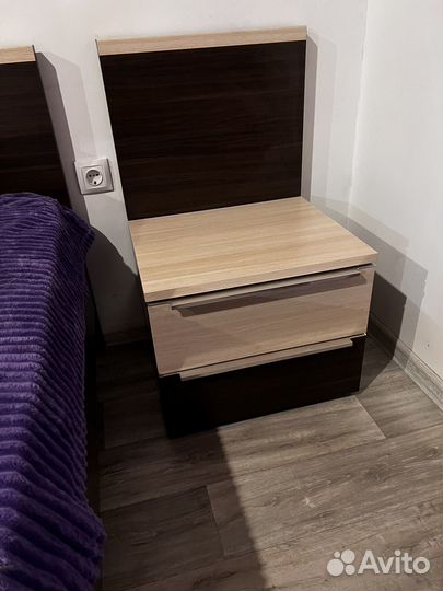 Спальный гарнитур, кровать, угловой шкаф, матрас