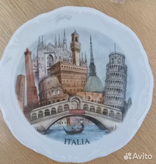 Декоративные тарелки страны мира и города