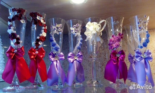 Фужеры бокалы богемия