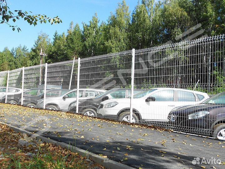 Забор 3D сетка, 2,53х1,73м, пруток 4,8мм,zn+пп