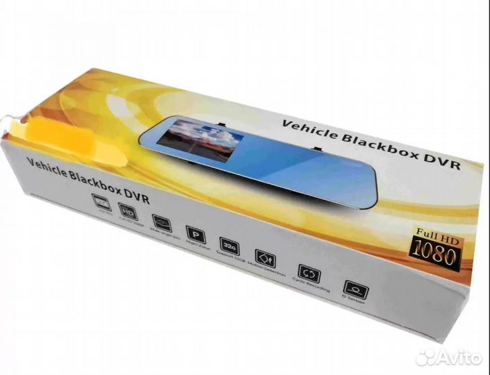 Видеорегистратор зеркало с камерой заднего вида