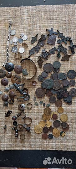 Царские монеты. Серебро, крестики, запонки