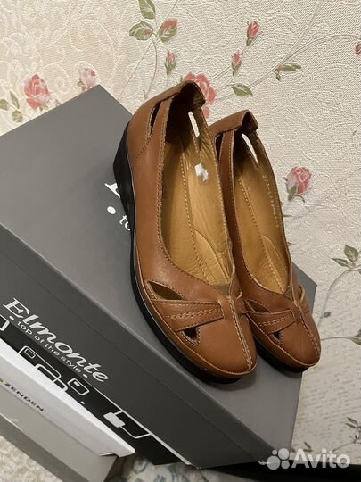 Натуральная кожа туфли 37