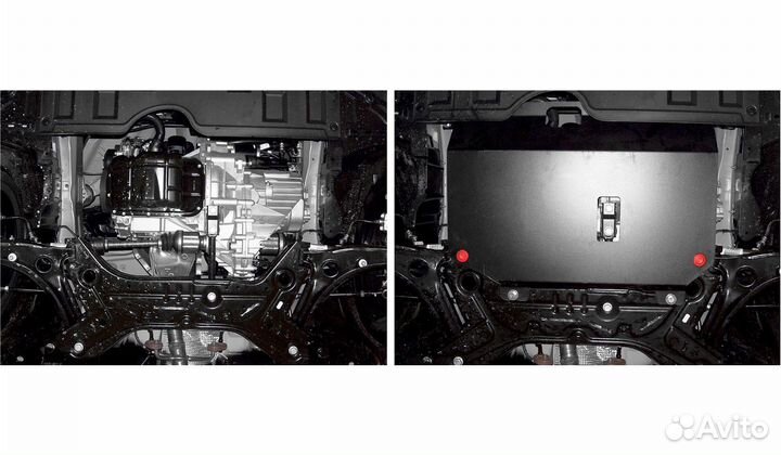 Защита картера и кпп Mitsubishi Colt VI Z30 08-12