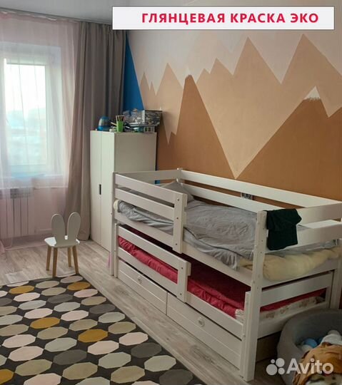 Двухъярусная кровать для детей от 3х лет