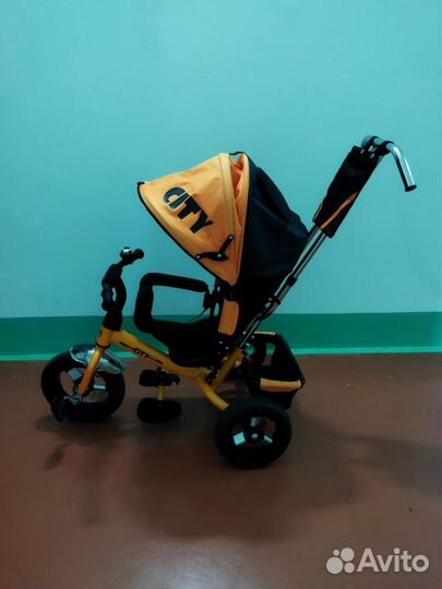 Детский велосипед с ручкой бу